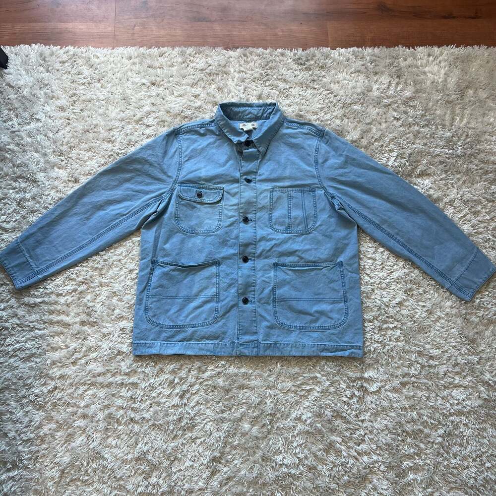 Madewell Blue Cotton Chore Workwear Jacket XL - Picture 12 of 12